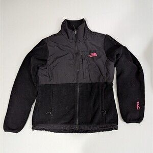 The North Face Breast Cancer Ribbon Black Fleece Jacket Medium